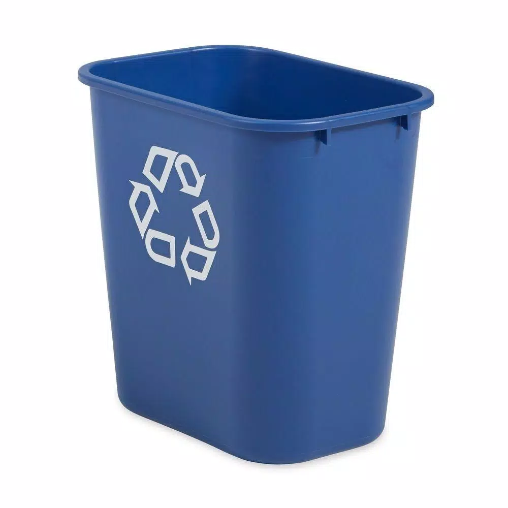 Rubbermaid Commercial Products Rubbermaid Commercial 7 Gal. Deskside Recycling Bin, Blue