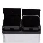 Step N' Sort 16-Gallon 2-Compartment Stainless Steel Trash Can and Recycling Bin thumbnail 4