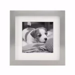Stonebriar Collection Silver Metal Shadow Box Picture Frame Set, 5-Piece Gallery Wall Decor with White Mats thumbnail 4