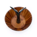 Casa Bellante 12 in. Acacia Wood Fruit Bowl with Removable Banana Stem thumbnail 4