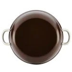 Ayesha Curry Ayesha Home Collection 7.5 Qt. Aluminum Nonstick Stock Pot with Glass Lid, Brown Sugar thumbnail 3