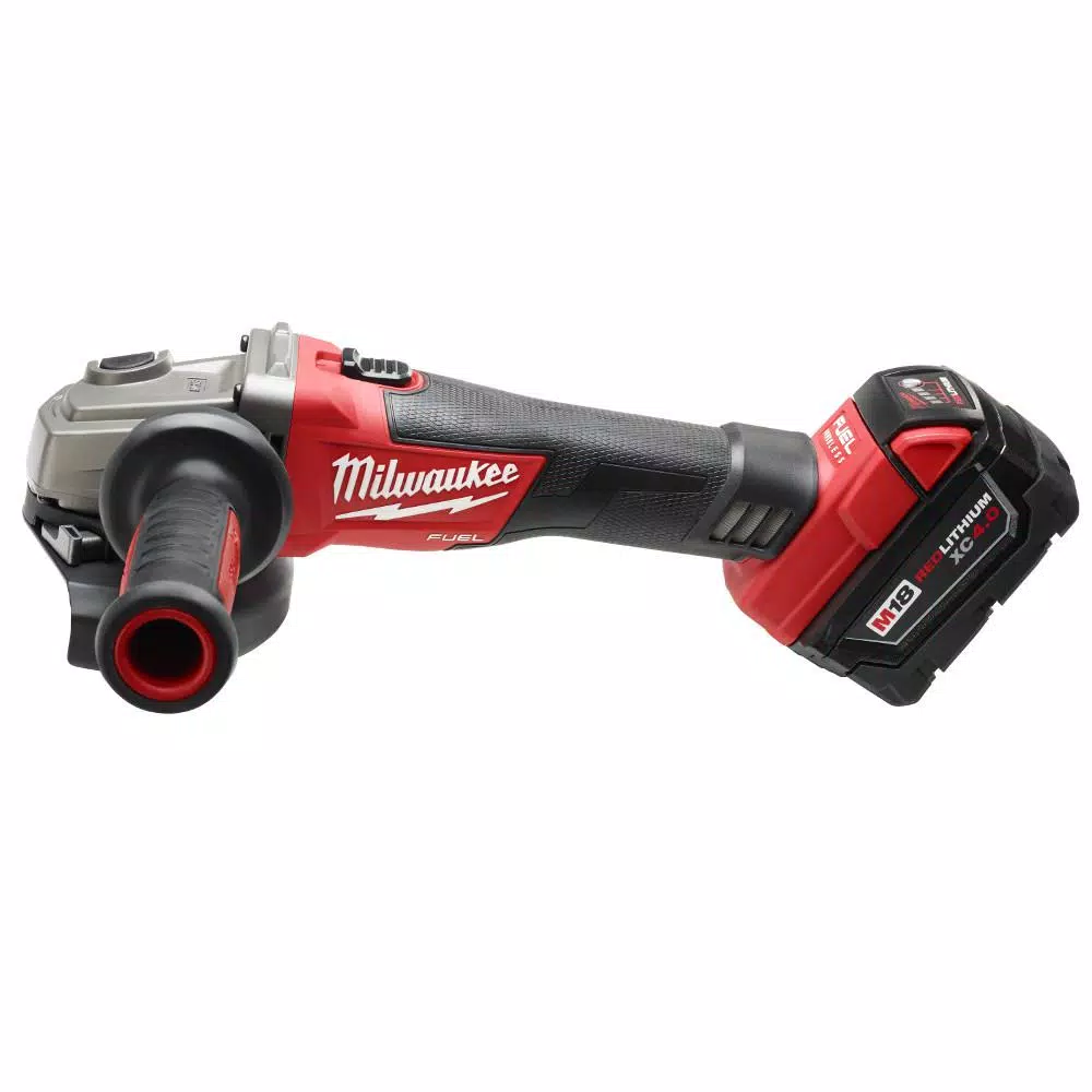 Milwaukee M18 FUEL 4-1/2" / 5" Cordless Angle Grinder Kit with 5.0 Ah Battery and Charger