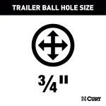 CURT Class 1 Fixed-Tongue Trailer Hitch, 1.25 in. Receiver, Square Tube, Gloss Black thumbnail 9