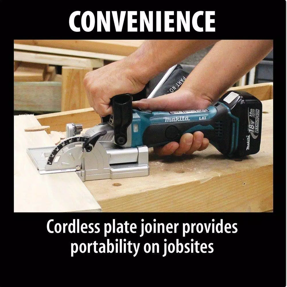 Makita 18V LXT Cordless 0.75 in. Plate Joiner with Bonus 5.0Ah Battery (XJP03Z)
