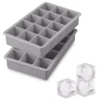 Spectrum Tovolo Perfect Cube Silicone Ice Mold Trays, 2-Piece Set, Oyster Gray thumbnail 1