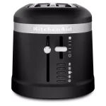 KitchenAid 4-Slice Matte Black Long Slot Toaster with High-Lift Lever thumbnail 1
