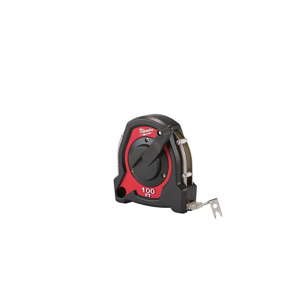 Milwaukee 100 ft. Closed Reel Long Tape Measure with Grime Guard