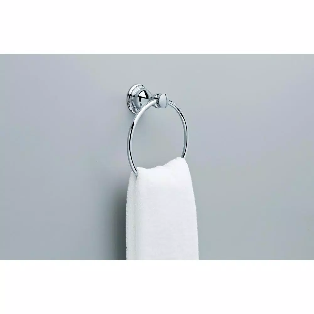 Delta Aubrey Polished Chrome Towel Ring