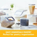 LOCK & LOCK Easy Essentials Pantry 16.5-Cup Rectangular Food Storage Container, Airtight & Leakproof Plastic Container thumbnail 2