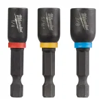 Milwaukee SHOCKWAVE Impact Duty Magnetic Nut Driver Set, 3-Piece, 1-7/8 in. thumbnail 1