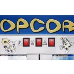 Great Northern Pop Heaven 12 oz. Blue Countertop Popcorn Machine, 1350W Commercial Quality Popper thumbnail 4