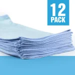 Zwipes Microfiber Glass Cleaning Cloths, 16 x 16 in., Blue (12-Pack) thumbnail 2