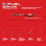 Milwaukee M18 FUEL 18V Brushless Cordless String Trimmer Kit with Hedge Trimmer Attachment & 8 Ah Battery thumbnail 6
