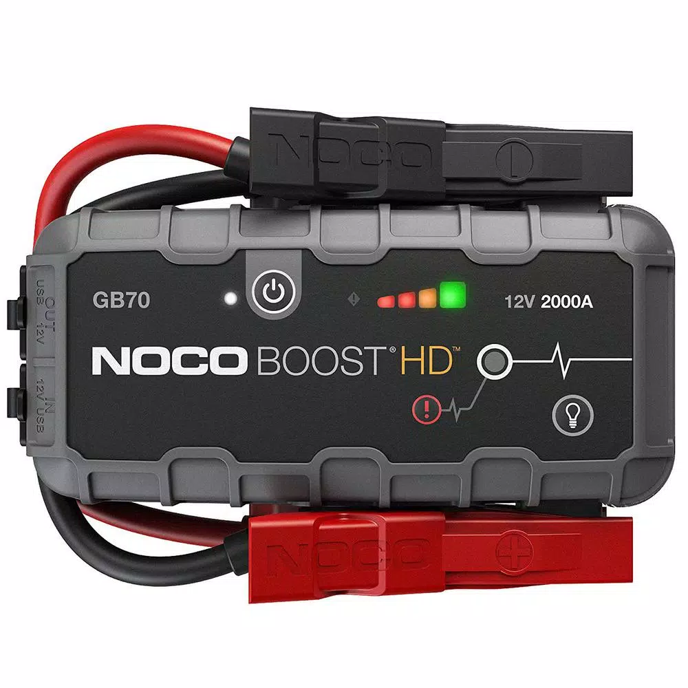 NOCO GB70 2000 Amp 12V UltraSafe Lithium Jump Starter for Up to 8L Gas and 6L Diesel Engines