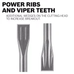 Bosch Bulldog Xtreme 1-1/2 in. x 10 in. SDS-Plus Self-Sharpening Tile Chisel thumbnail 6