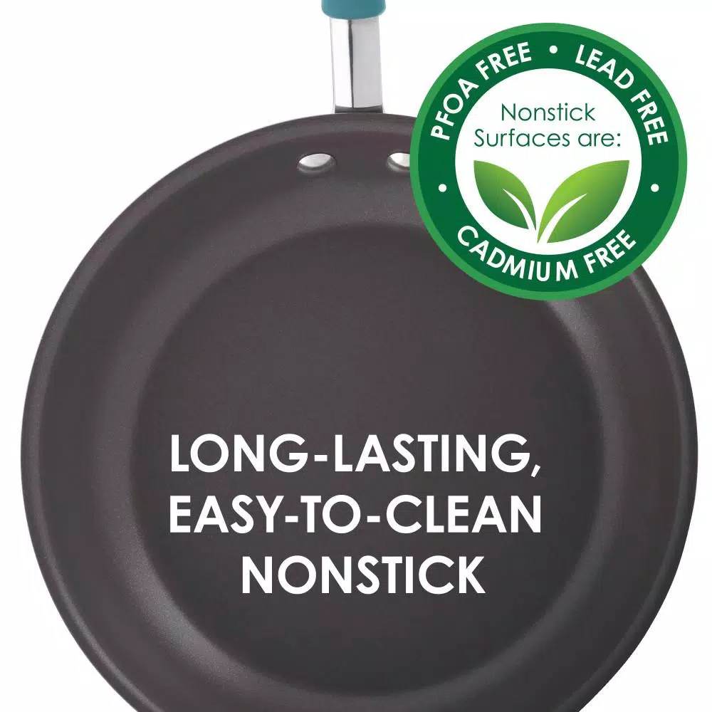 Rachael Ray Cucina 11-Inch Hard-Anodized Nonstick Stir Fry Pan with Lid