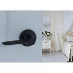 Copper Creek Zane Contemporary Black Passage Lever - Modern Interior Door Hardware thumbnail 6