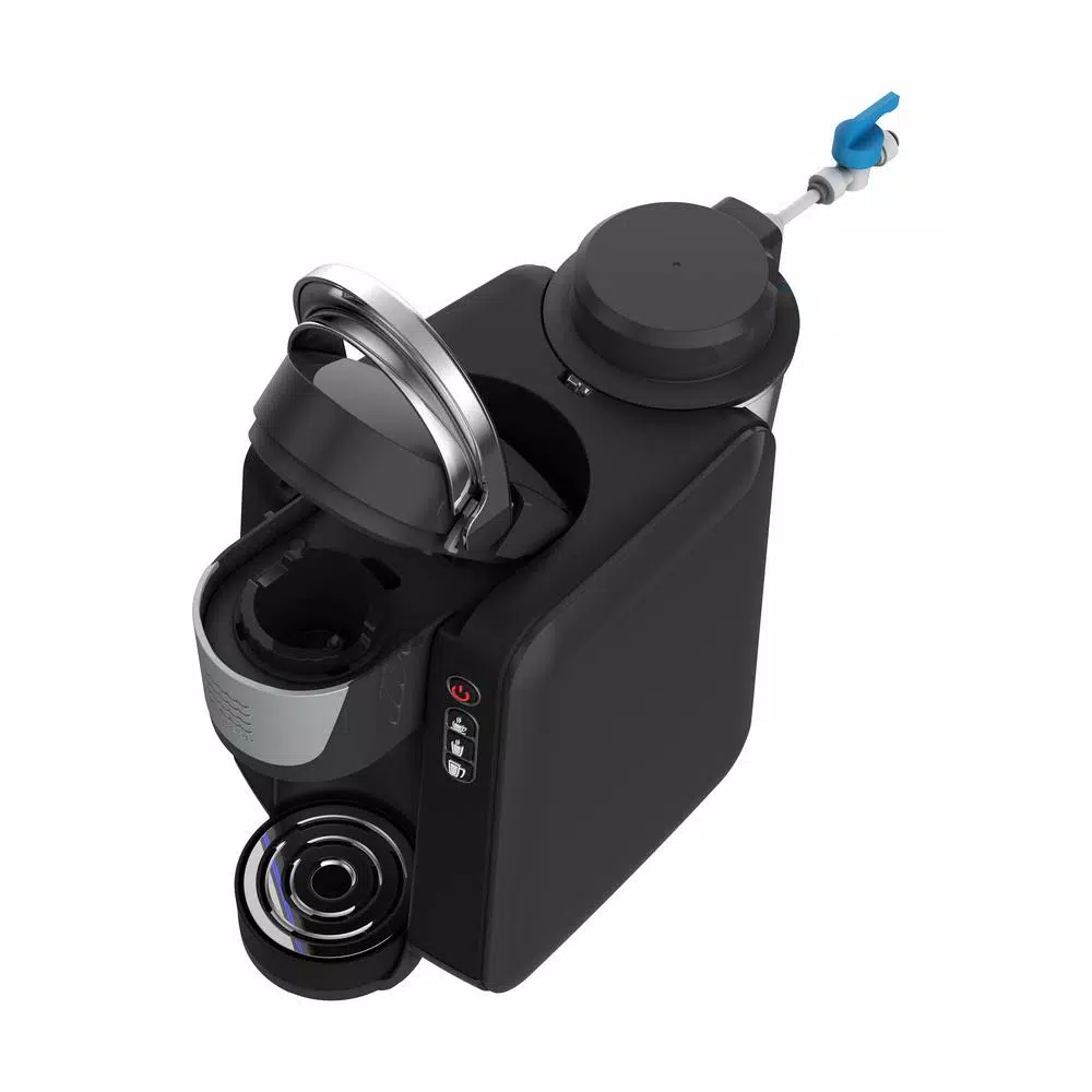 DRINKPOD JAVAPod 1 Single Serve K-Cup Coffee Maker, Refillable Reservoir or In-Line Water Connection, Black