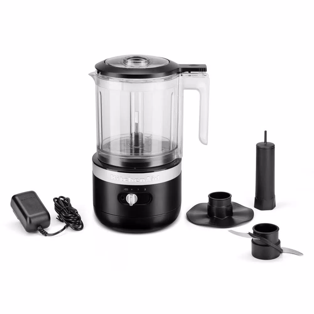 KitchenAid Cordless 5-Cup Food Chopper, Black Matte