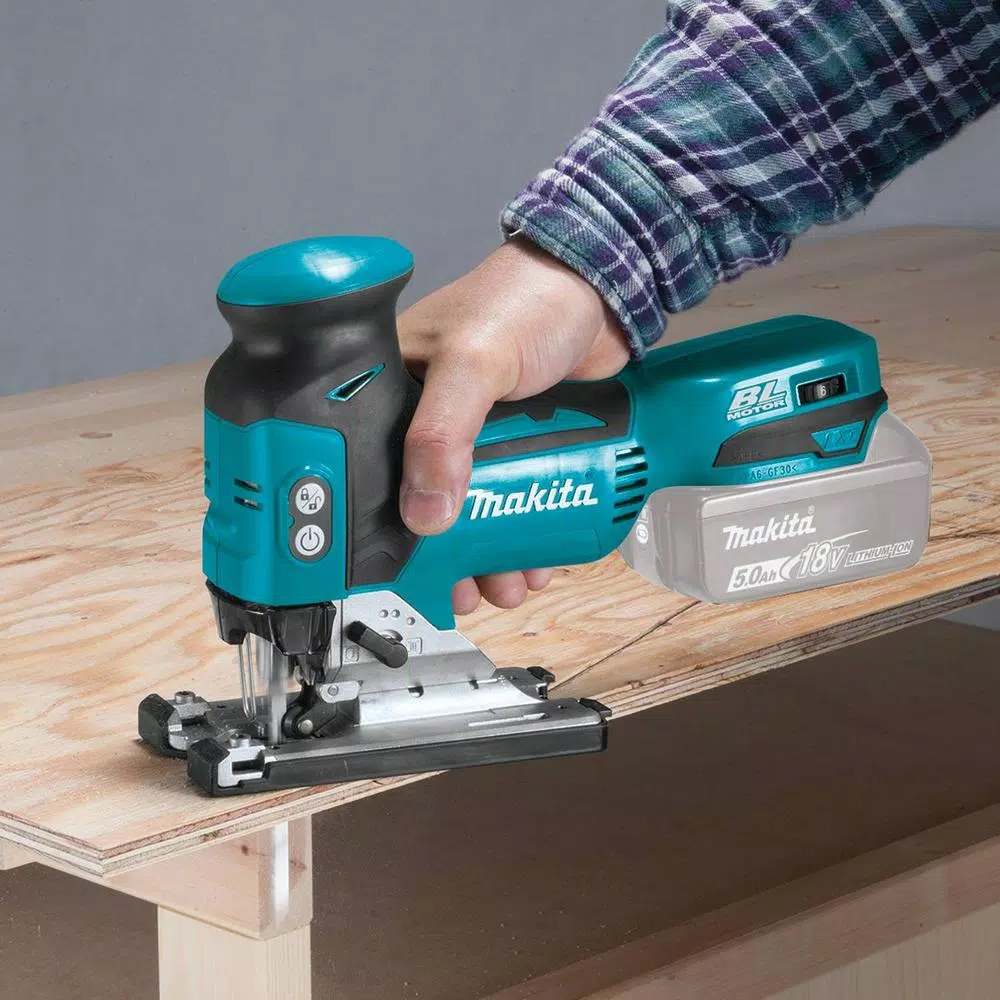 Makita 18V LXT Brushless Cordless Barrel Grip Jig Saw with Bonus 5.0 Ah Battery