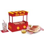 Nostalgia Red 8-Hot Dog Roller and 6-Bun Warmer Countertop Specialty Grill thumbnail 9