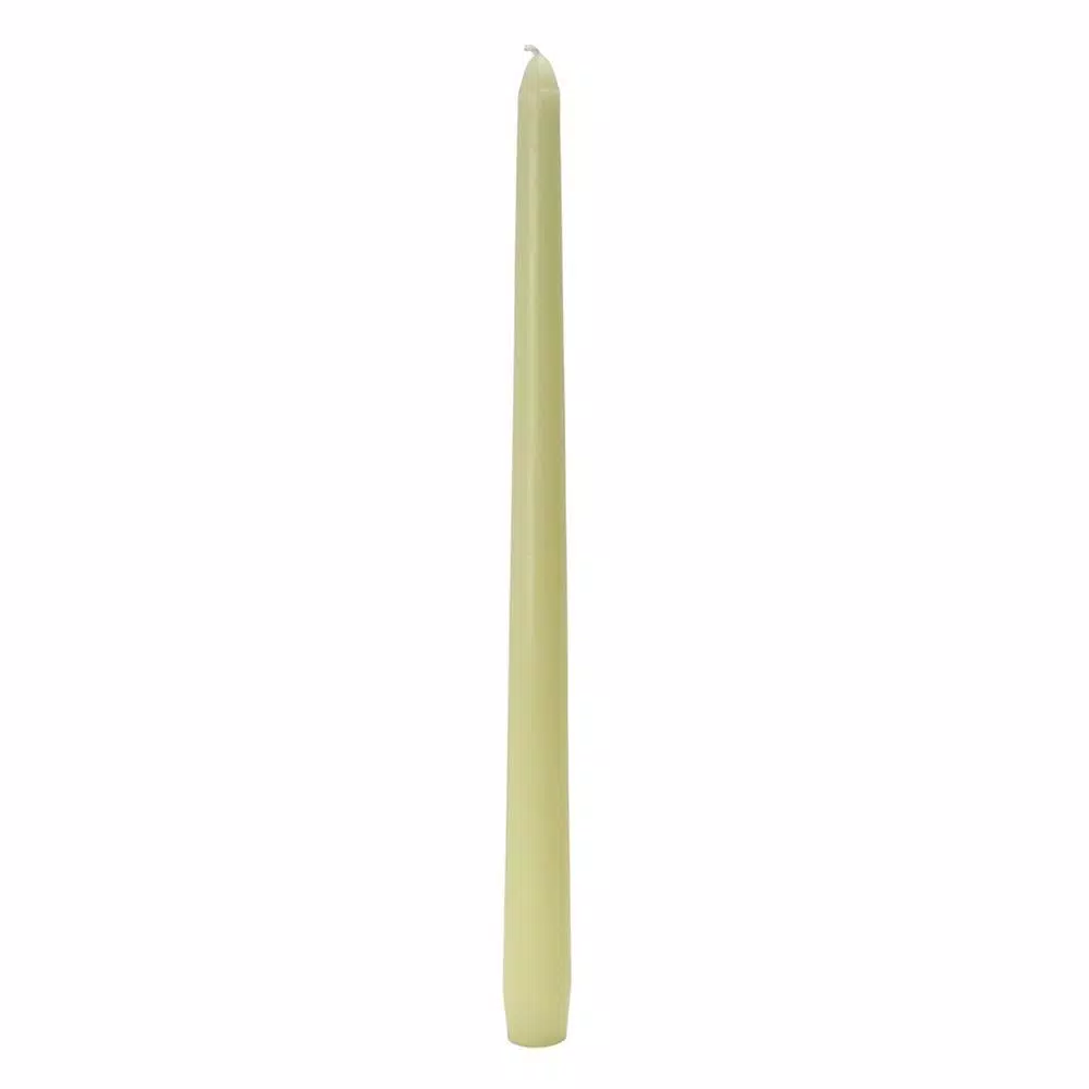 Zest Candle 12 in. Ivory Taper Candles, 12-Set