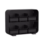 Mind Reader Clutch 6-Drawer Tea Bag Organizer Holder, 90-Bag Capacity, Black thumbnail 5