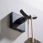 KRAUS Ventus Matte Black Double Hook Bathroom Robe and Towel Hook thumbnail 8