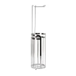 Bath Bliss Mod Collection Toilet Paper Holder and Reserve Stand with Storage in Chrome thumbnail 2