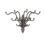3R Studios Fountain Cast Iron Wall Hooks - Rustic 15-Hook Organizer thumbnail 1