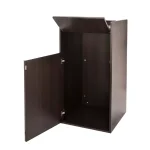 Alpine Industries 40 Gal. Black Wood Commercial Tray Top Waste Enclosure Trash Receptacle thumbnail 8