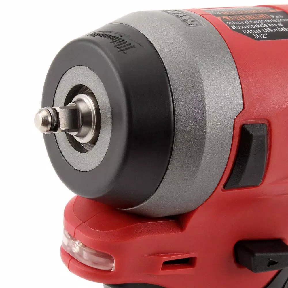 Milwaukee M12 FUEL 12V Brushless 1/4 in. Stubby Impact Wrench with 2.0 Ah Battery