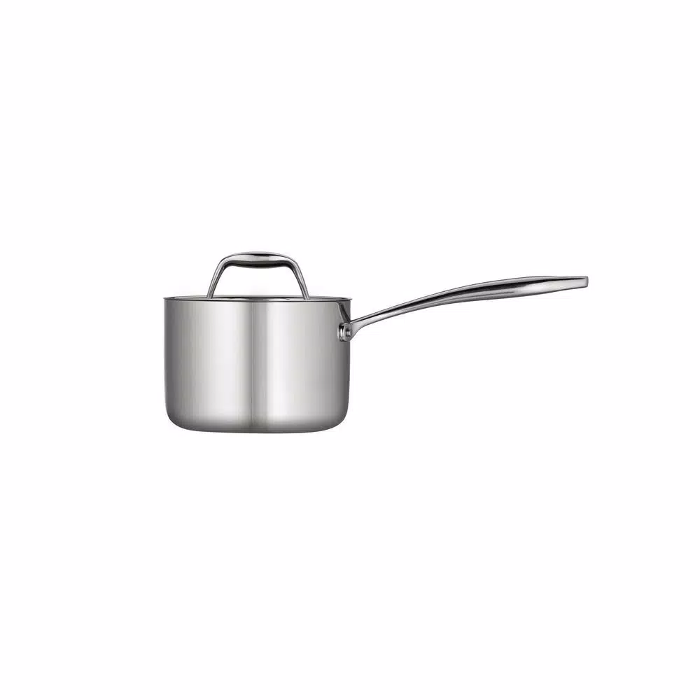Tramontina 1.5 Qt Tri-Ply Clad Stainless Steel Sauce Pan with Lid