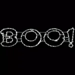Haunted Hill Farm 63 in. x 16 in. LED Boo Sign Halloween Light, Indoor/Outdoor Weather Resistant Decor thumbnail 1