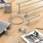 Gatco Latitude II 24 in. Single Towel Bar, Satin Nickel thumbnail 8