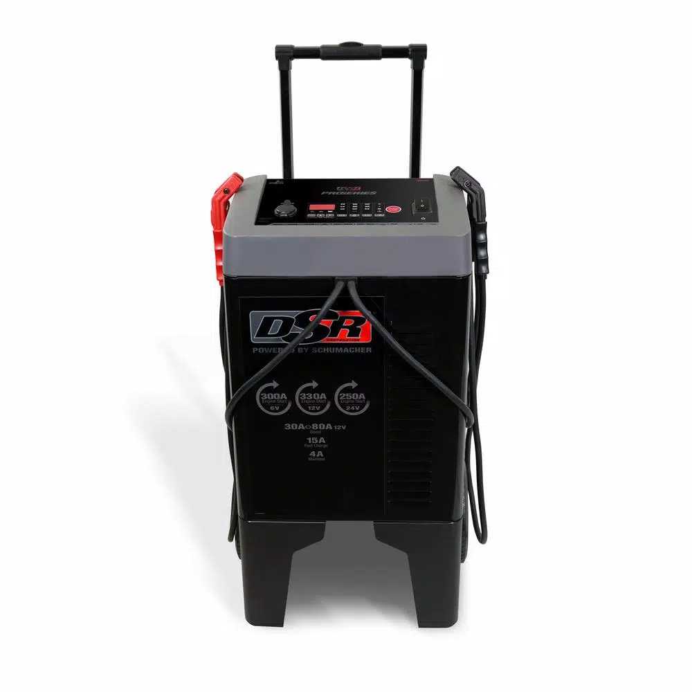 Schumacher ProSeries 250 Amp 6V/12V Heavy-Duty Battery Charger and Engine Starter with Wheels