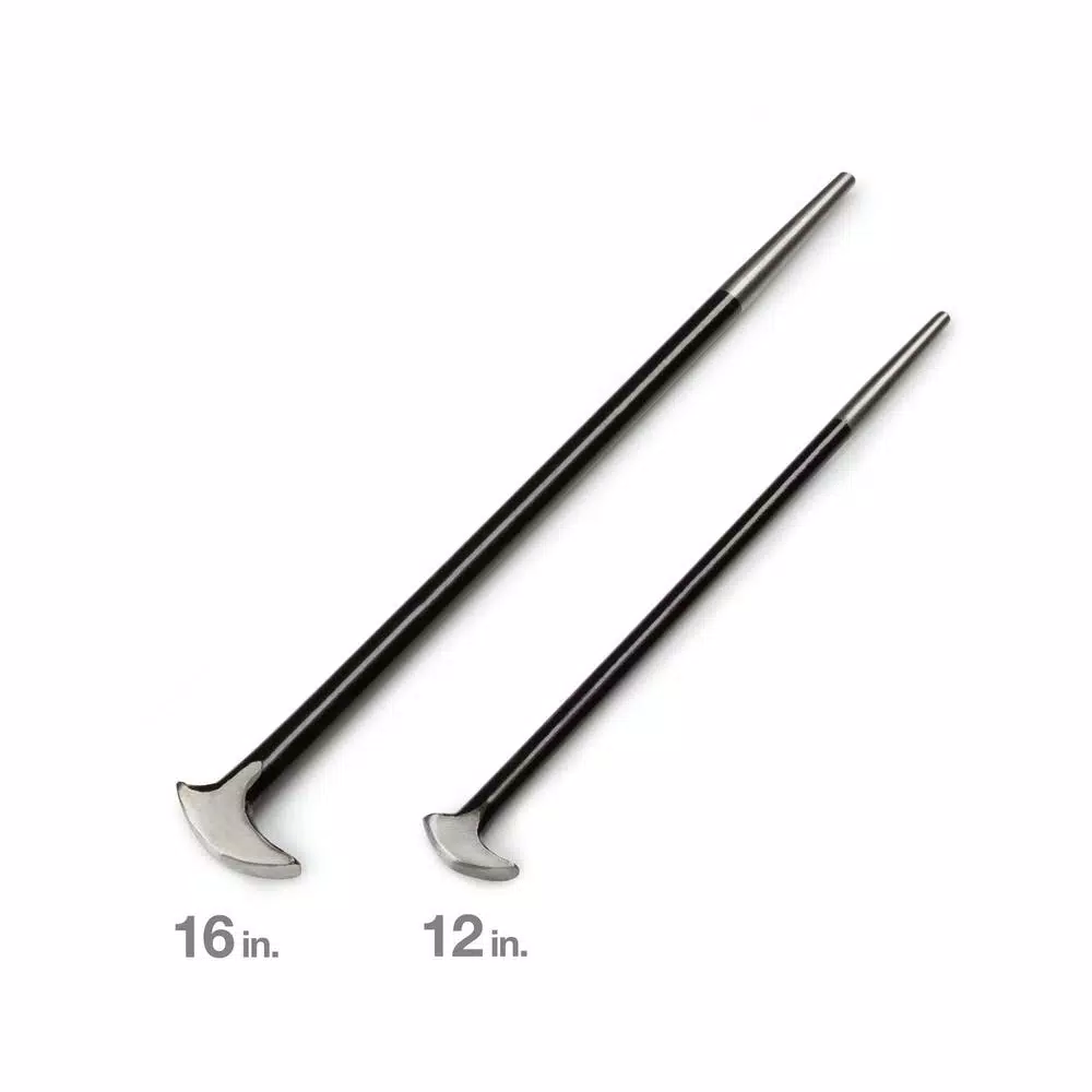TEKTON 2-Piece Rolling Head Pry Bar Set, 12 in. and 16 in.
