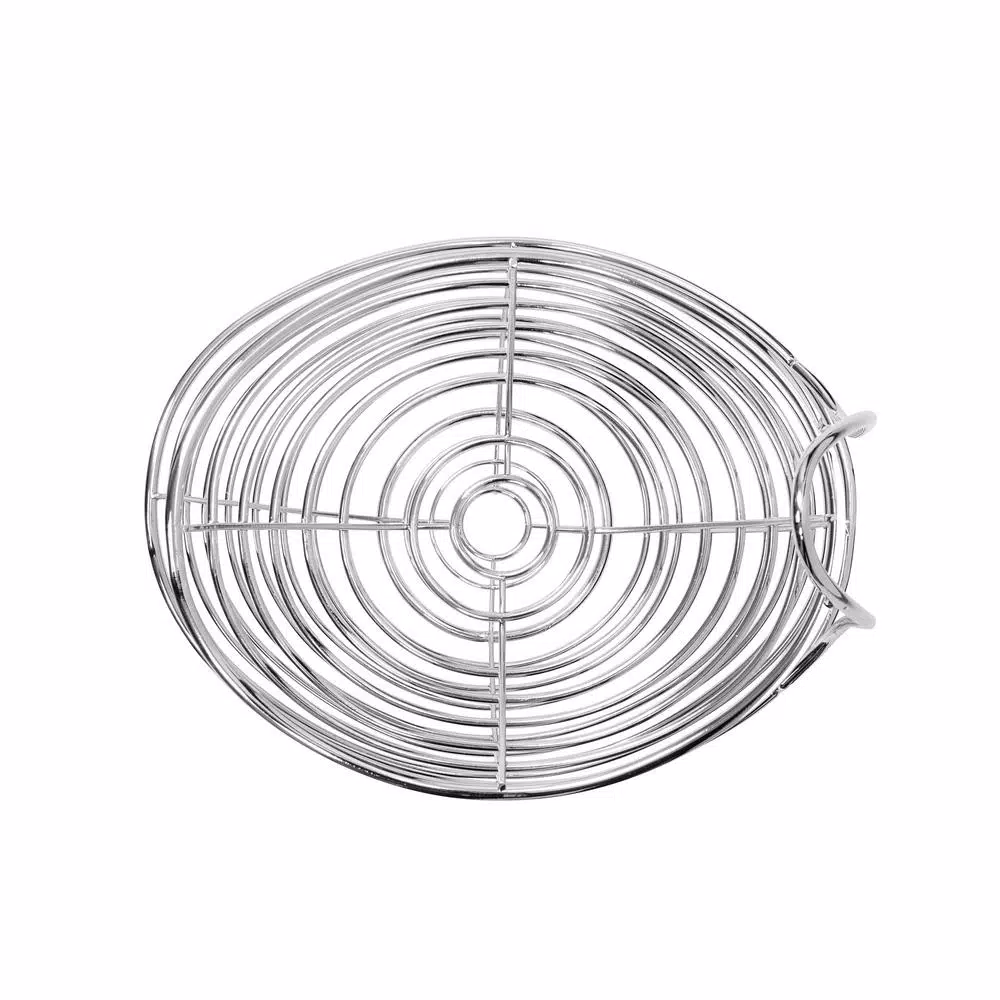 Spectrum Opus Arched 2-Tier Chrome Server Basket, Steel Fruit and Vegetable Organizer