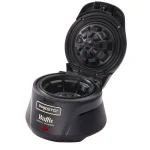 Presto Single Black Belgian Waffle Bowl Maker, 4-inch Nonstick Waffle Iron thumbnail 1