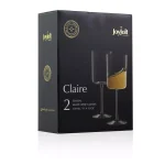 JoyJolt Claire 11 oz. White Wine Glasses, Set of 4 - Lead-Free Crystal thumbnail 4
