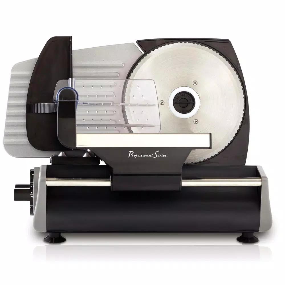 Continental Professional Series 7.5 in. Stainless Steel Meat Slicer with 180W Motor