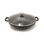 BergHOFF GEM 12.5 in. Cast Aluminum Nonstick Wok with Glass Lid, Induction Compatible thumbnail 2