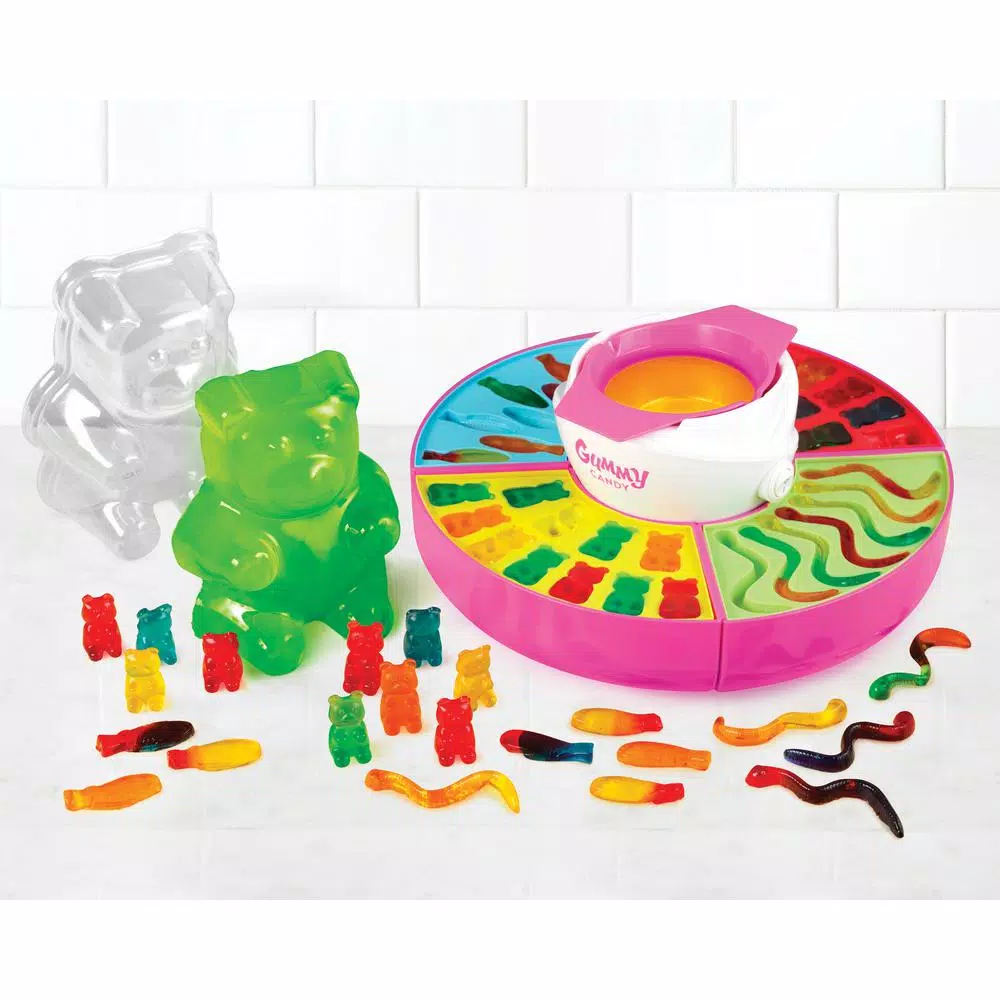 Nostalgia GCM600 Electric Giant Gummy Candy Maker with 5 Molds