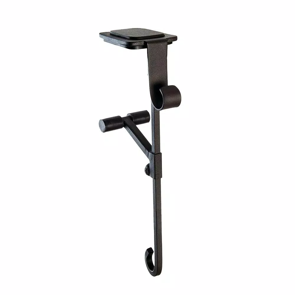 Village Lighting Company Adjustable Metal Mantle Stocking Hanger and Garland Hook, Brown