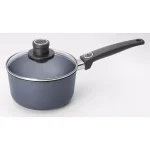 WOLL Diamond LITE 2.2 qt. Cast Aluminum Nonstick Sauce Pan with Glass Lid, Induction Ready, Gray thumbnail 1