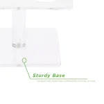 Mind Reader Clear Acrylic 4-Slot Food Display Stand - Square Ice Cream Cone & Sushi Roll Serving Tray thumbnail 6