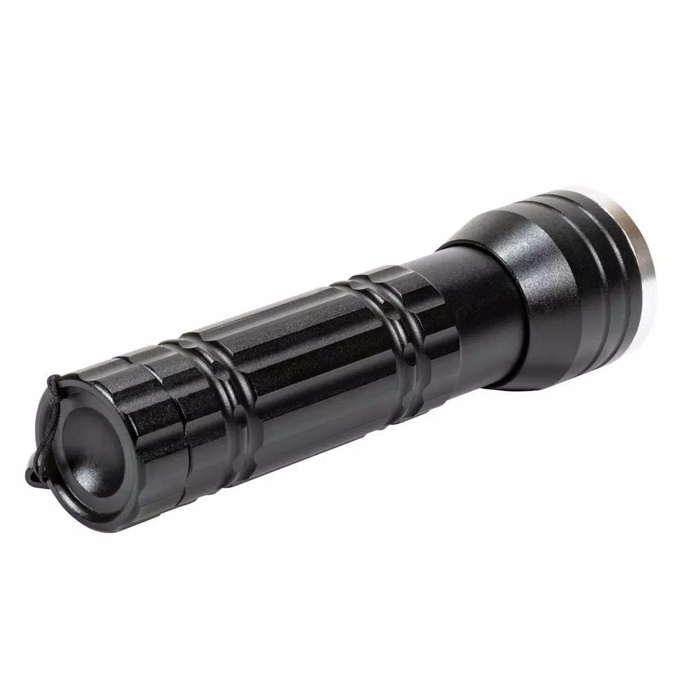 Dorcy 3-in-1 LED Flashlight with UV Blacklight and Red Laser Pointer, Black