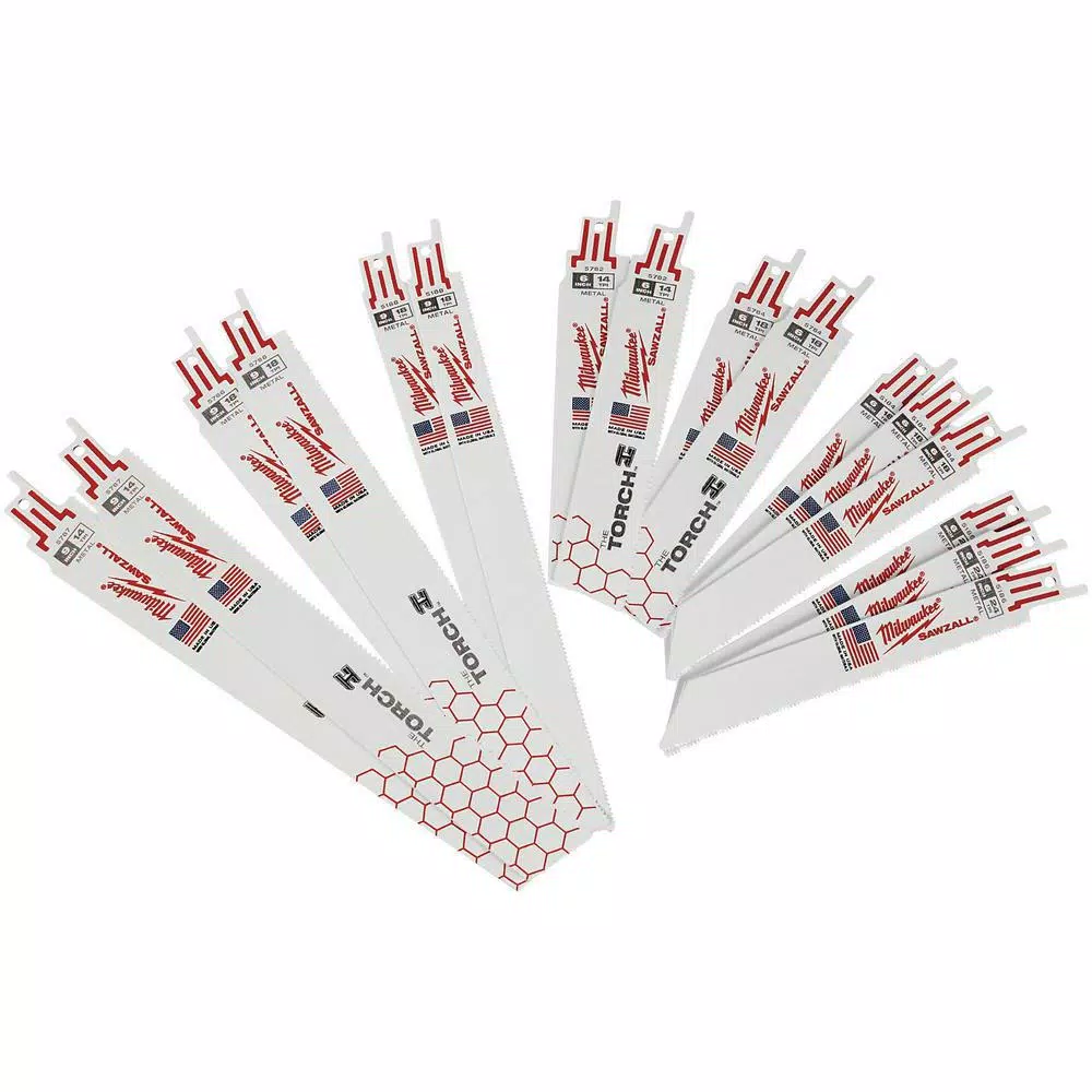Milwaukee SAWZALL Bi-Metal Reciprocating Saw Blade Set, 26-Piece
