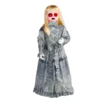 Home Accents Holiday 3 ft. Animated Victorian Doll with Red LED Eyes and Sound Sensor thumbnail 1