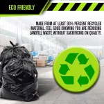 Unbranded 33 Gallon Black Low Density EZ Tie Closure Trash Bags, 1.5 Mil, 100-Count thumbnail 3